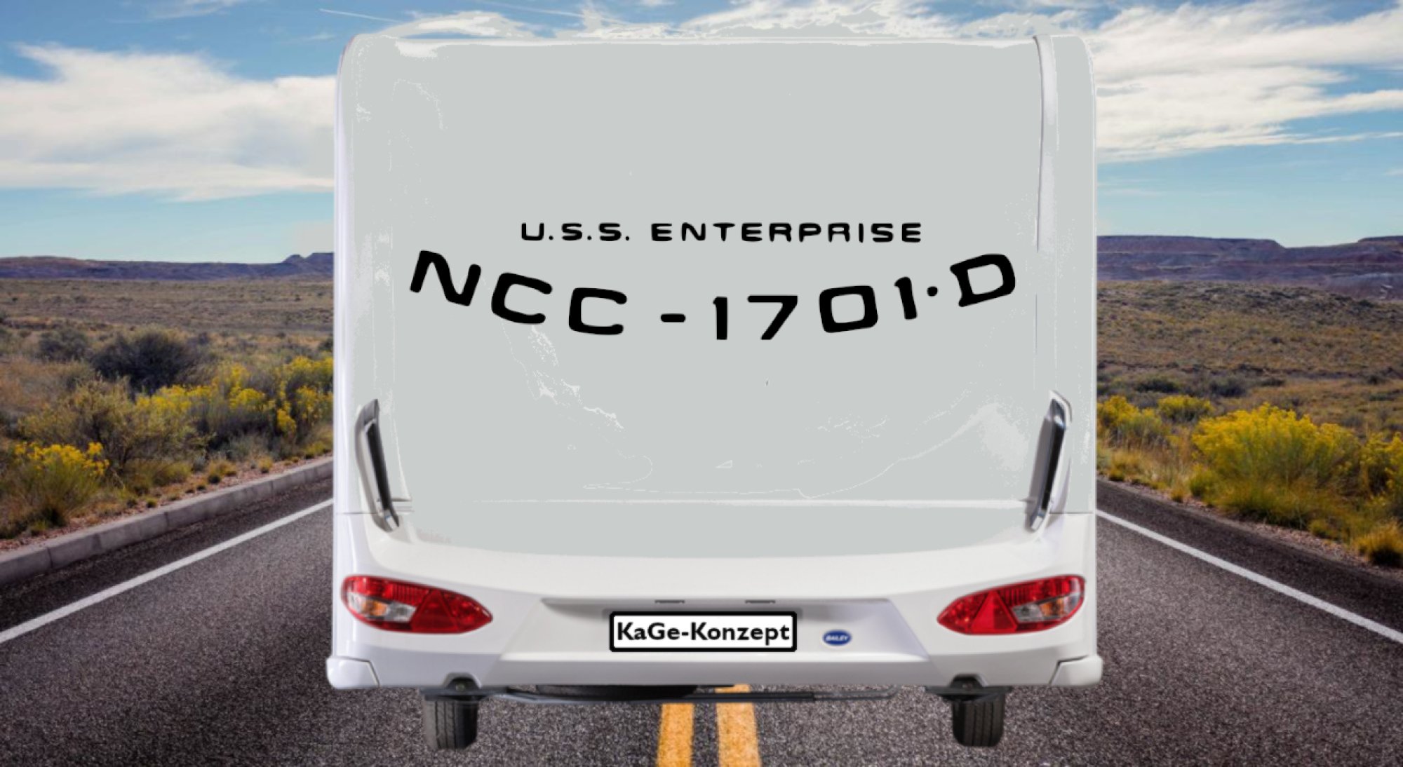 46408 NCC 1701 D USS Enterprise Wohnwagen-Wohnmobil